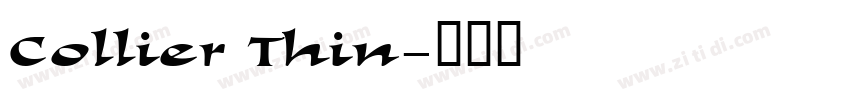 Collier Thin字体转换